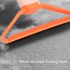 Pet Hair Removal Tool uprooting Cleaner Pro Portable Carpet Scraper Lint Brush for Carpet, Car Mat, Couch, Pets Bed, Furniture, Rug, Clothes and Curtains (Pink) view 3