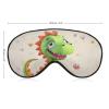 Cute Dinosaur Travel Eye Mask Blackout Eye Mask for Sleeping Airplane Eyemask with Adjustable Strap Sleep Masks for Women Men Soft Night Blindfold Eyemask view 2