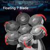 Agmoctz 5 in 1 4D Men's Bald Electric Shaver 7 Floating Blades Beard Nose Ear Hair Trimmer Men's Cleansing Brush view 3