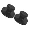 Toyvian 2pcs Fluorelastomer Singing Bowl Suction Handles Stable Suction Versatile Use Black Lifting Tools for Sound Therapy and Office view 1