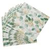 BUGUUYO Leaf Napkins 60 Sheets Decorative Holiday Napkins in Green with Stylish Decorative Leaf Design Soft Absorbent Paper for Party and Table Setting Occasions view 1