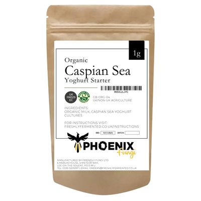 Phoenix Fungi Caspian Sea Yoghurt Starter Culture Live Beneficial Bacteria Fermentation Traditional African Cultured Milk Easy to Use Reusable & Long-Lasting