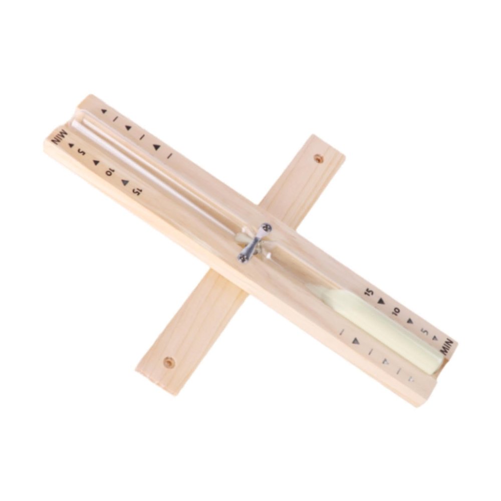 30 Minute Sand Timer for Sauna Use, Hourglass for Time Measurement, beige