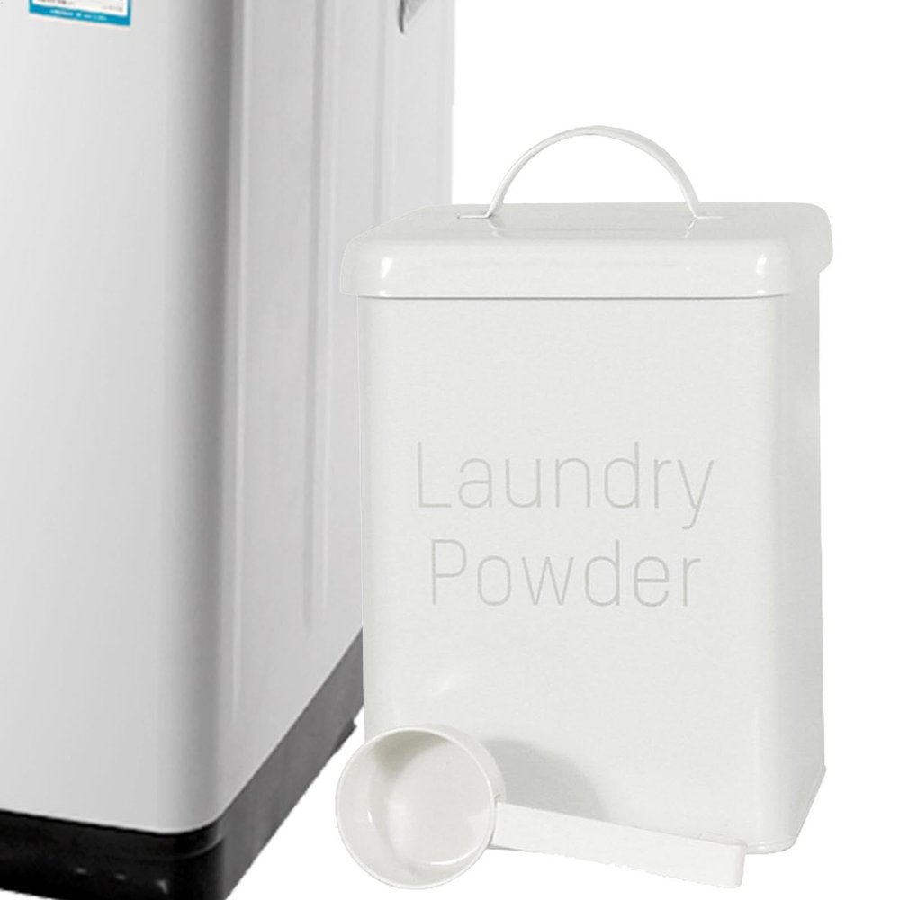 Detergent Box - Washing Powder Box Dosing Spoon | 3L Detergent Storage Washing Powder Box | Washing Powder Box | 3 Pound Storage Bucket, Detergent Detergent Container Washing Powder Container