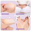Funxzior Realistic Silicone Breast Forms Seamless Vest Breastplate Crossdressing Round False Chest Plates Transgender Fake Tits for Mastectomy Prosthesis E Cup L Size Boobs Cotton Filled, Bronze view 2