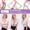 Funxzior Realistic Silicone Breast Forms Seamless Vest Breastplate Crossdressing Round False Chest Plates Transgender Fake Tits for Mastectomy Prosthesis E Cup L Size Boobs Cotton Filled, Bronze view 4