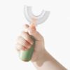 NVOQILIN Cartoon Handheld 360 Degree U-Shaped Baby Toothbrushes Soft Silicone Teeth Brush view 3
