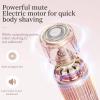Favorabler-D Shaver for Women, Dual Head Shaver Lady, 2 in 1 Bikini Trimmer Lady Shavers for Women, Painless Electric Razor Facial Hair Trimmer for Face Legs Underarm (Pink) view 4