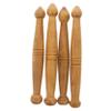 SEWOART 4pcs Fragrant Wood Acupoint Pen for Body Massage Light Brown for Acupuncture Point Rod and Massage Tool Use Style view 1