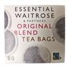 Waitrose Essential Original Blend Round Tea Bags 80 Pack view 1