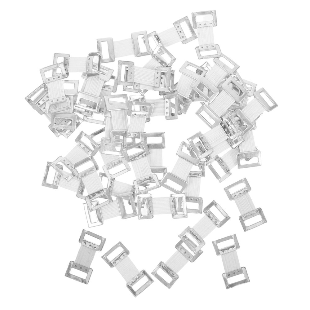 Vaguelly 50pcs Elastic Bandage Clips Aluminum Buckles Reusable Fixation Tools for Wrapping and First Aid