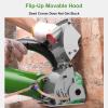 1800W Electric concrete cutting machine, 7000RPM Handheld wall slotting machine With support roller, Dust-Free Right-Angle Slotting Machine for Brick Granite Marble Concrete view 2