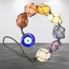 Lalit Kishori 7 Chakra Stones Healing Crystals | Wall Window Hanging Ornaments | Happy Yoga Meditation Protection Stone | Good Luck Gifts view 3