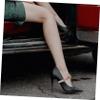 1 Pair Beige Elastic High Heels Shoe Straps with PU Leather and Alloy Buckle, No Installation Required, Strong and Simple Positioning Strap for Secure Fit on High Heels view 3