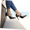 1 Pair Beige Elastic High Heels Shoe Straps with PU Leather and Alloy Buckle, No Installation Required, Strong and Simple Positioning Strap for Secure Fit on High Heels view 4