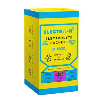 ELECTRO-HI Electrolyte Drink Mix | A Dubai Favourite | 10 Mixed Berry Powder Packets for Rapid Hydration & Energy | Low Sugar
