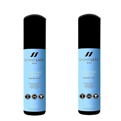 ShaveSafe Men's Sensitive Shaving Foam (200 ml (Pack of 2)