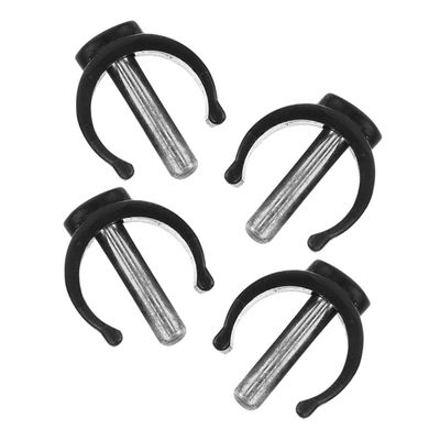 FOYTOKI 4pcs C-Shape Walking Canes Pin Locks with Reliable Fit and Replaceable Abs and Steel Material, Sleek Modern Canes Buckle for Walker Accessories, Wheelchair Replacement Parts
