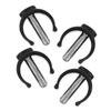FOYTOKI 4pcs C-Shape Walking Canes Pin Locks with Reliable Fit and Replaceable Abs and Steel Material, Sleek Modern Canes Buckle for Walker Accessories, Wheelchair Replacement Parts view 1