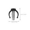 FOYTOKI 4pcs C-Shape Walking Canes Pin Locks with Reliable Fit and Replaceable Abs and Steel Material, Sleek Modern Canes Buckle for Walker Accessories, Wheelchair Replacement Parts view 2