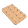 Baluue Hand Rehabilitation Wooden Peg Board Finger Exercise Trainer Reaction Training Function for Occupational Therapy 9.4x6.1x0.7 Inches view 1