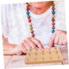 Baluue Hand Rehabilitation Wooden Peg Board Finger Exercise Trainer Reaction Training Function for Occupational Therapy 9.4x6.1x0.7 Inches view 4