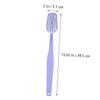 TOVINANNA 2pcs Giant Toothbrush Prop with Lavender Flocking Bristles Made of Abs Material, Portable and Versatile Use for Celebration and Weddings, Creative Large Fake Toothbrush view 2