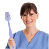 TOVINANNA 2pcs Giant Toothbrush Prop with Lavender Flocking Bristles Made of Abs Material, Portable and Versatile Use for Celebration and Weddings, Creative Large Fake Toothbrush view 4