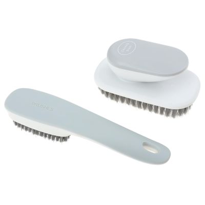 EXAOMBLE 1set Multipurpose Cleaning Brush Handle Scrub Brush for Shoes and Clothes Flexible Bristles for Household Cleaning Bathrooms Kitchens and More