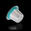 10PCS Refillable Coffee Capsules Cup Stainless Steel Reusable Coffee Pods with Aluminum Foil Lids Filter Paper view 4