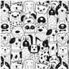 20 Napkins with Animal Motif Motif of Dogs as Table Decoration Paper Napkins with Motif Also for Decoupage and Decoupage 33 x 33 cm view 1