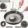 Steel Wool Scrubber with Handle: 7Pcs Stainless Steel Scrubber Contain1 Long Handle and 1 Short Handle, 4 Interchangeable Heads,1 Screwdriver,for Kitchen Cleaning, Cast Iron,Pans,Grills,Sinks view 4