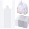 2000 White (11 x17x21 Inch) Bags, Trash Bag with Handles, T-Shirt Plastic Bags for Retail, Groceries, Merchandise, Convenience Store, Supermarket, Restaurant Picnic, Kitchen, Daily Use, (2000) view 1