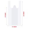 2000 White (11 x17x21 Inch) Bags, Trash Bag with Handles, T-Shirt Plastic Bags for Retail, Groceries, Merchandise, Convenience Store, Supermarket, Restaurant Picnic, Kitchen, Daily Use, (2000) view 2