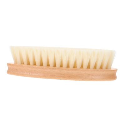 WRITWAA Lightweight Cleaning Brush for Home Use with Beech Wood and Soft Bristle, Multipurpose Yellow Shoe and Laundry Scrubbing Brush for Daily Life