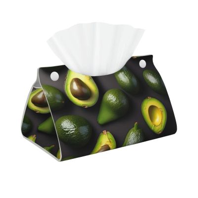 Avocado Fruit Pattern Print Rectangle Tissue Box Cover for Vanity Countertop Night Stands Livingroom Office Desk