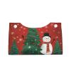 Christmas Holiday Print Rectangle Tissue Box Cover for Vanity Countertop Night Stands Livingroom Office Desk view 2