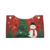Christmas Holiday Print Rectangle Tissue Box Cover for Vanity Countertop Night Stands Livingroom Office Desk view 4