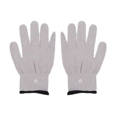 1 Pair Electrode Gloves For Tens Machine Conductive Gloves Electrode Massage Therapy U9F3 Massage Electrotherapy Hand Mitts Wire