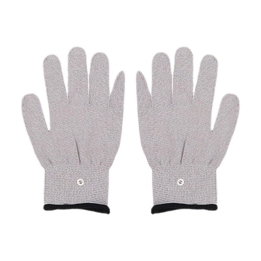 1 Pair Electrode Gloves For Tens Machine Conductive Gloves Electrode Massage Therapy U9F3 Massage Electrotherapy Hand Mitts Wire