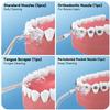 JTF Replacement Water Flosser Nozzles for JTF F200/F300-3 Standard Orthodontic,1Periodontal,1Tongue Cleaner & 360 Rotating Tips(6 Pack) view 2