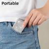 EveryBling 2pcs Dental Floss Holder Bling Gum Container Small Metal Tin Box Case for Q-tip,Cotton SwabSilver view 4