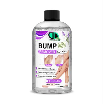 100% Natural Bump Remover Lotion Ingrown Hair Treatment | Reduces Razor Burns & Bumps I Use on Legs, Bikini Line, Underarm & face, Exfoliates Dead Skin Cells, Hydrates & Softens Skin (50ml)