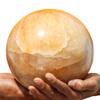 Polished Natural Golden Aventurine Quartz Crystal Chakras Healing Reiki Metaphysical Stone Sphere Large (185mm/19.73lbs) Meditation Feng Shui Aura Indoor Gift Ball view 2