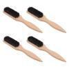 Beard Brush Wood Handle Barbershop Hair Sweep Mustache Brush for Men Grooming Efficiently Styles and Organizes Beard and Hair view 3
