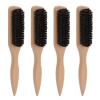 Beard Brush Wood Handle Barbershop Hair Sweep Mustache Brush for Men Grooming Efficiently Styles and Organizes Beard and Hair view 4