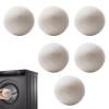 Handmade Dryer Balls - Laundry Wool Dryer Balls, Wool Laundry Softener | Natural Softener Ball Set, Reusable Softener Ball, R view 1