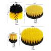 Electric Drill Brush Set Auto Tires Cleaning Tool Bathroom Kitchen Round Scrubber Brushes For Grout Carpet Floor view 2