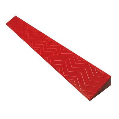 VDLLQYN, Non-Slip Wheelchair Ramp for 1-6.5cm Rise - Portable Threshold Ramps, Household Ramp Transition Strip Climbing Mat Anti-Slip for Cleaning Robot,Curb Ramps(Red,100x10x4cm)