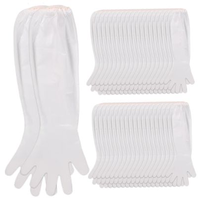 Dorccsi 20pairs Long Gloves for Cleaning 22x2 Inch Thicken Long Disposable Gloves Waterproof Non-slip Kitchen for Washing Dishes Household Duties Gardening Kitchen for Washing Dishes Cleaning